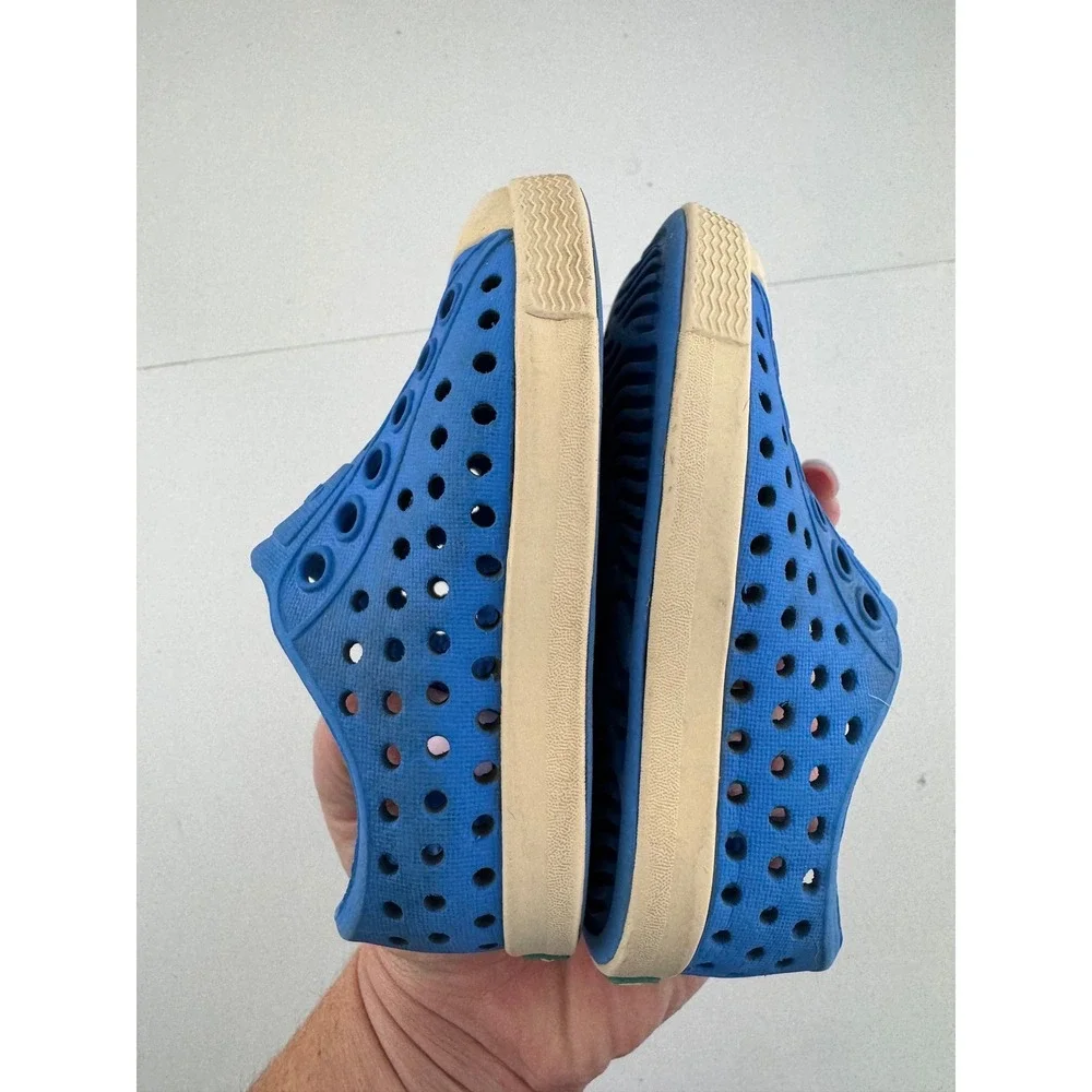 Native Shoes Jefferson Blue Rubber Slip On Water‎ Shoes Kids Size C4